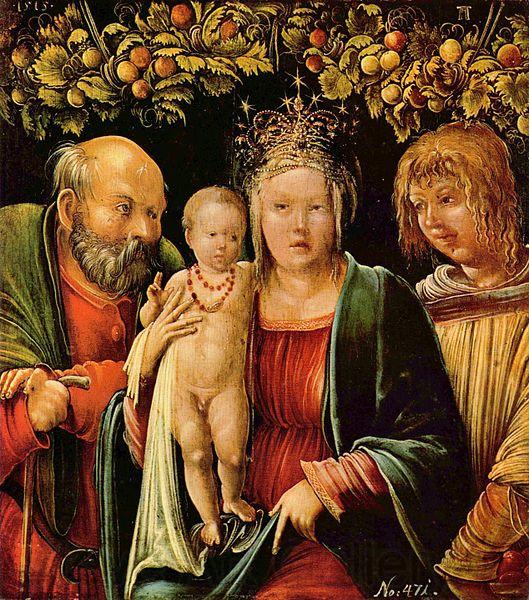 Albrecht Altdorfer Heilige Familie mit einem Engel Spain oil painting art